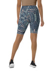 Aqua Maze Biker Shorts