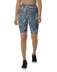 Aqua Maze Biker Shorts