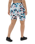 Blue Spots Biker Shorts