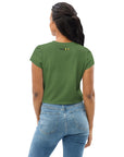 Dark Green Crop Tee