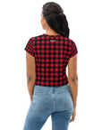 Checker Crop Tee