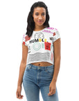 Mail Print Crop Tee