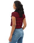 Checker Crop Tee