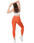 Outrageous Orange Leggings with pockets