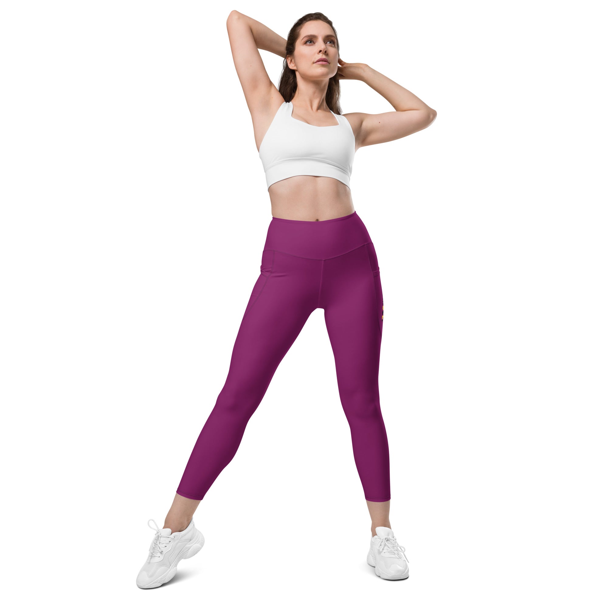 Eggplant Leggings with pockets