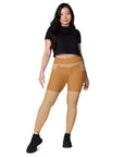 Bronze Leggings with pockets