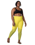 Yellow/Black Leggings with pockets