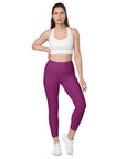 Eggplant Leggings with pockets