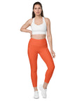 Outrageous Orange Leggings with pockets