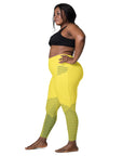 Yellow/Black Leggings with pockets