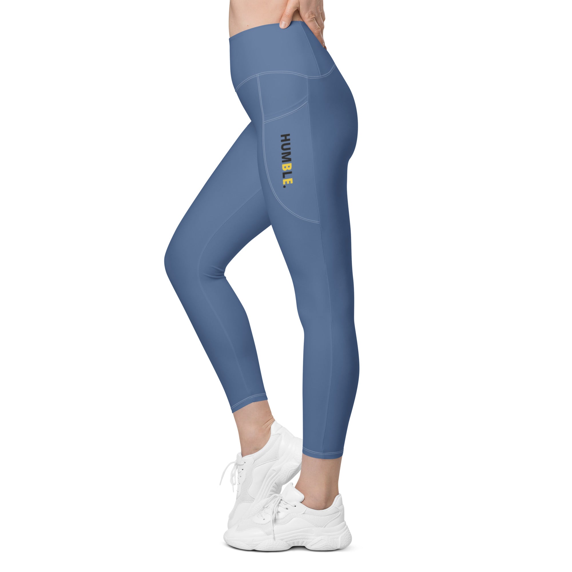 Kashmir Blue Leggings with pockets