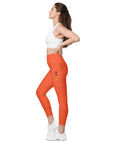 Outrageous Orange Leggings with pockets