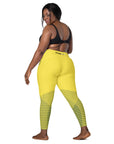 Yellow/Black Leggings with pockets