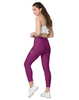 Eggplant Leggings with pockets