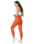 Outrageous Orange Leggings with pockets