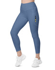 Kashmir Blue Leggings with pockets