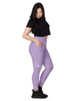 Lavender Leggings with pockets