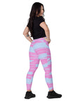 Blue/Pink Leggings with pockets