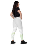 Grey/Lime Leggings with pockets