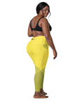 Yellow/Black Leggings with pockets