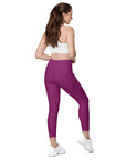 Eggplant Leggings with pockets