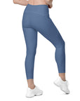 Kashmir Blue Leggings with pockets