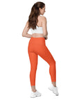 Outrageous Orange Leggings with pockets