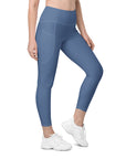 Kashmir Blue Leggings with pockets