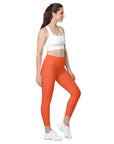 Outrageous Orange Leggings with pockets