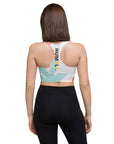 Aqua Leaf sports bra