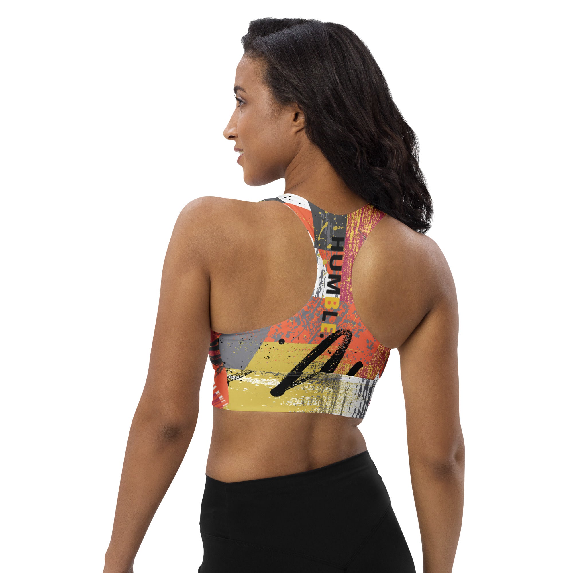 Paint Over Longline sports bra