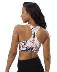 Navy Lines sports bra