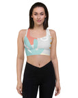 Aqua Leaf sports bra