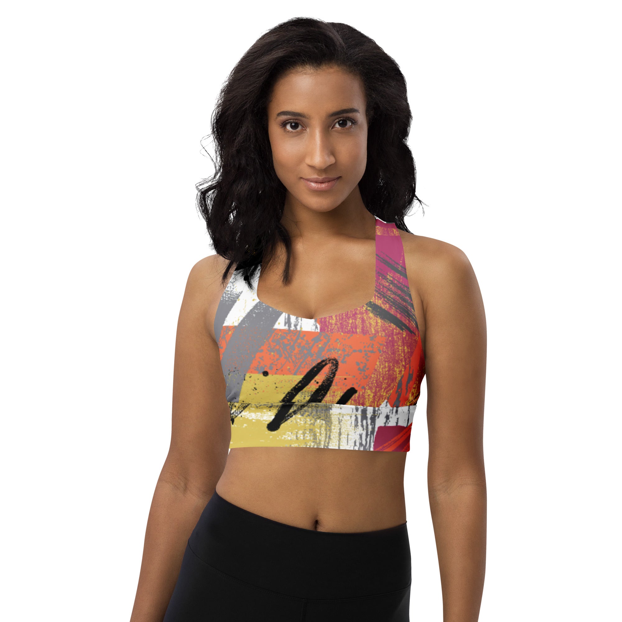 Paint Over Longline sports bra