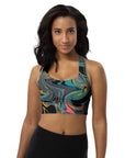 Color Swirl sports bra