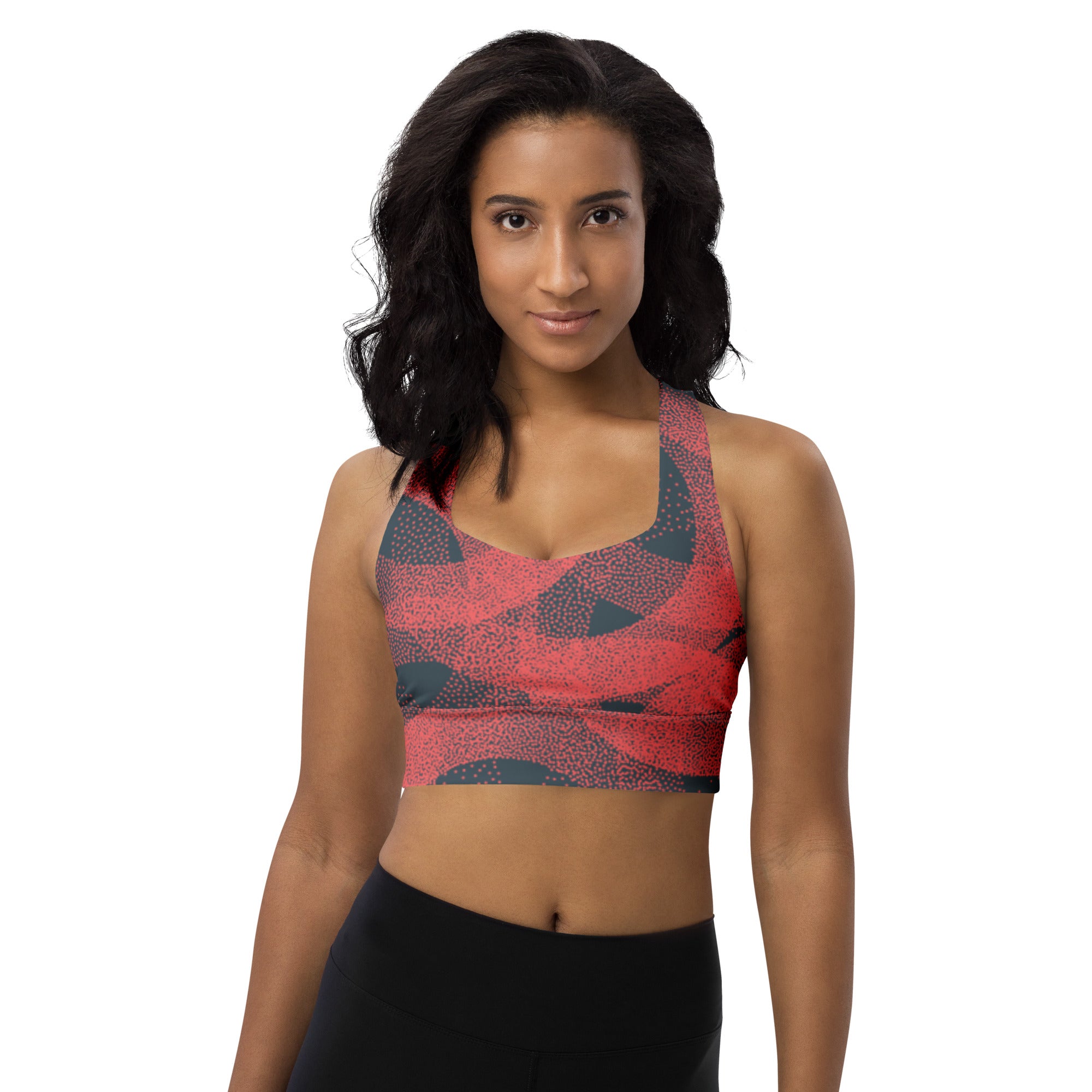Red/Black sports bra