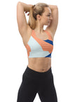 Orange/Blue sports bra