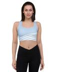 Stripes sports bra