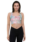 Pink Swirl sports bra