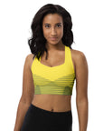 Yellow/Black sports bra