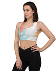 Aqua Leaf sports bra