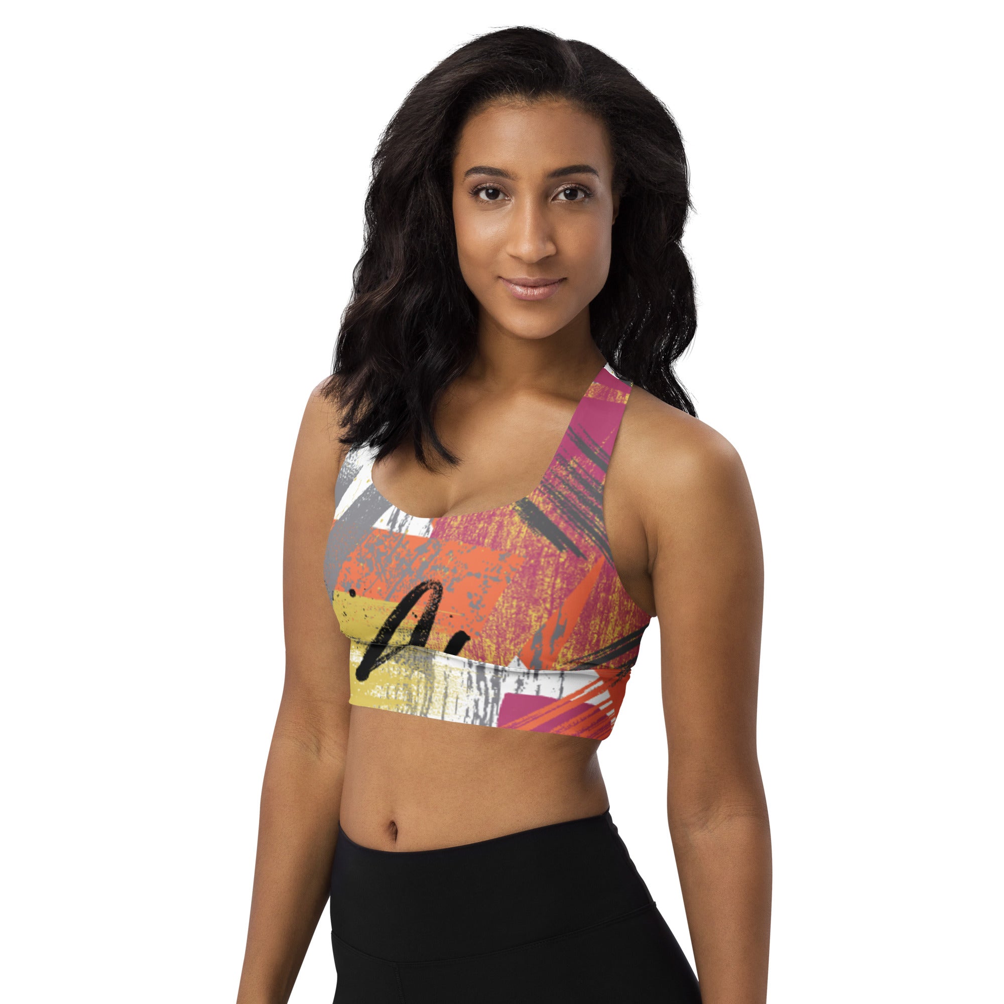 Paint Over Longline sports bra