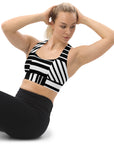 White/Black sports bra