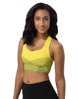 Yellow/Black sports bra