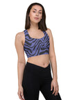 Purple Waves sports bra