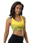 Yellow/Black sports bra