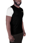 Black/White Men's Athletic T-shirt