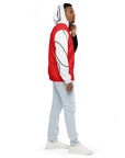 Alizarin/White Men’s windbreaker