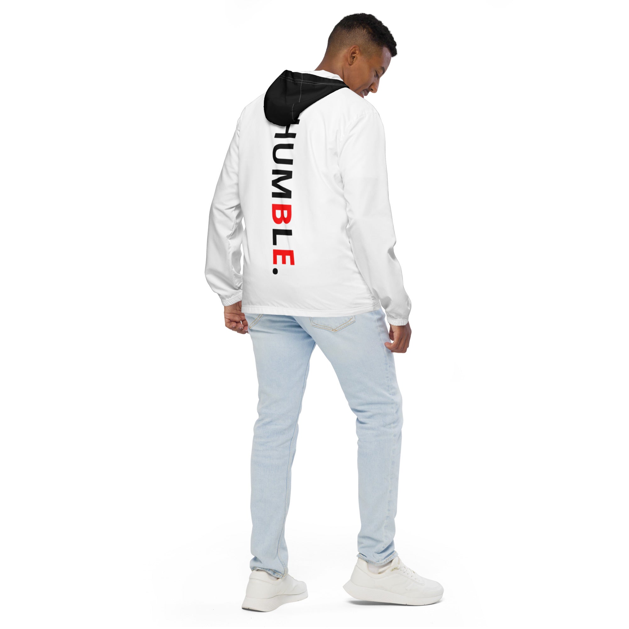 White/Black Men’s windbreaker