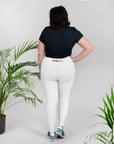 White Plus Size Leggings